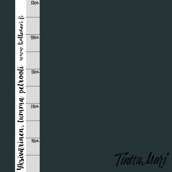 Yksiv&auml;rinen verkkari, tumma petrooli