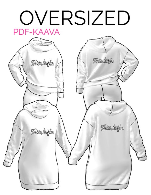 PDF OVERSIZED XXS-XXL A4 ja A3