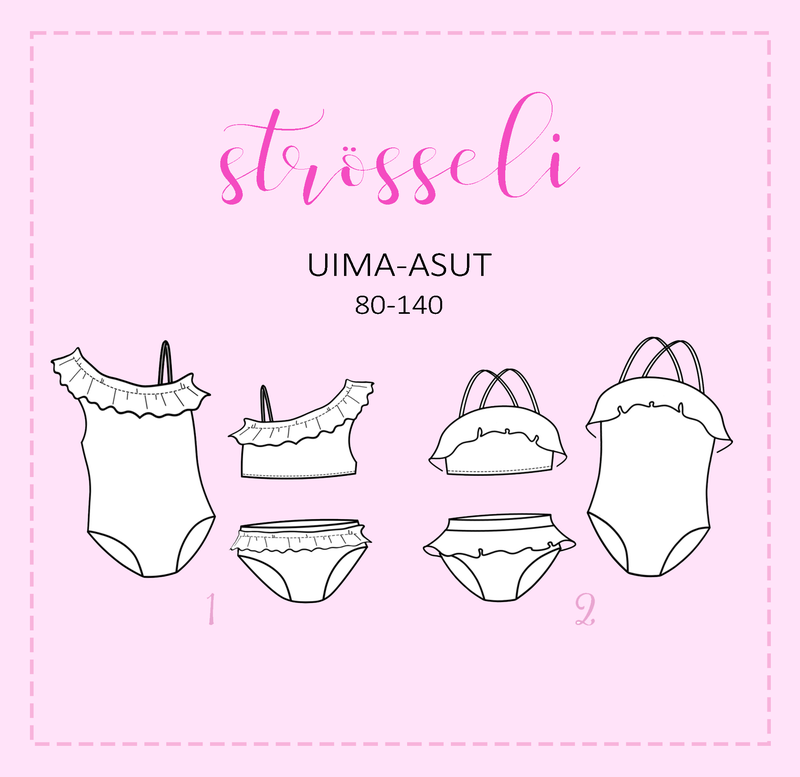 Str&ouml;sseli uima-asut lapsille By Hattarankeveit&auml;