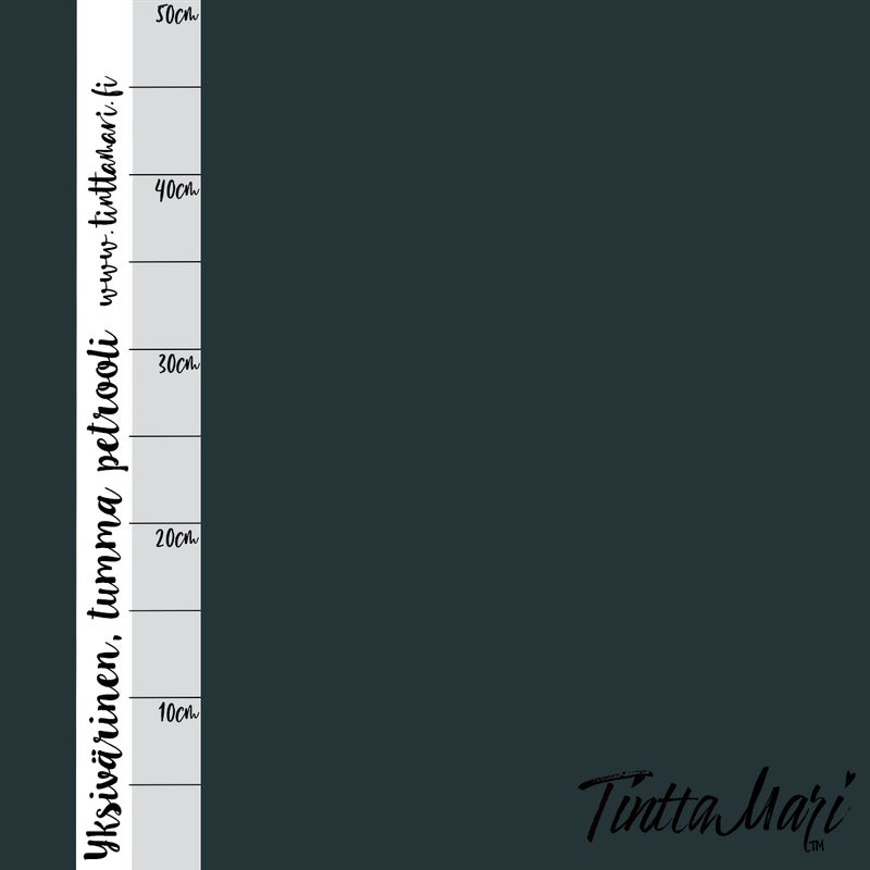 Yksiv&auml;rinen verkkari, tumma petrooli